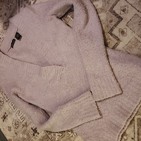 MODA INTERNATIONAL | Pale Lavendar Wool Blend Balletcore Sweater | S - Picture 5 of 7